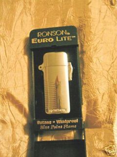 ronson euro lite butane windproof lighter new in box time