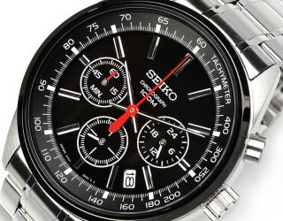 Latest 2012 Model Seiko Chronograph Mens Stainless Steel Sports Watch 