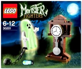 LEGO 30201 Monster Fighters HAUNTED GHOST Glows Dark + GRANDFATHER 