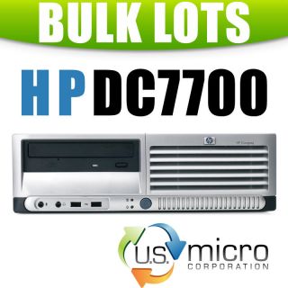 25 LOT   HP DC7700 Core 2Duo 1024MB 80GB CDRW DVD Desktop Computer