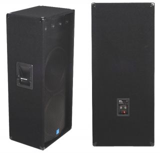 Gemini GSM 3250 Pro Audio DJ 1200W Dual 15 PA Speaker $60 Tripod 