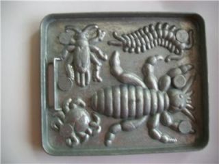 Vintage Creepy Crawlers Thingmaker Mold 1964 with Four Insects Cricket 