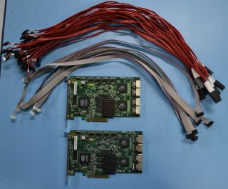 Lot of 2 LSI 3Ware 9650SE 16ml 16 Port PCI E SATA II RAID