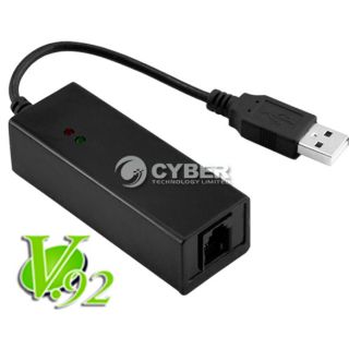 USB 56K Dial up Voice Fax Data External V 90 V 92 Modem DZ88