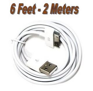 Meters Long 6 ft USB Data Sync Charger Quality Cable for iPad iPhone 