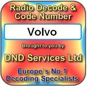Volvo Radio Code Decode Unlock by Serial Number