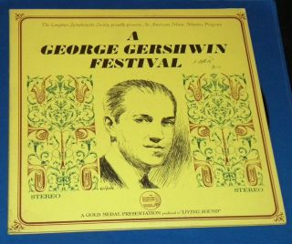Longines Symphonette Society A George Gershwin Festival lws 227 2 LP 