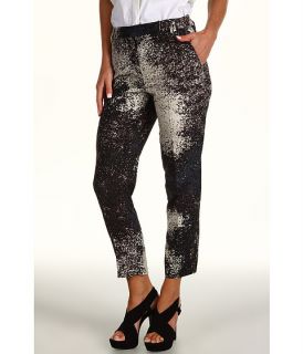 Halston Heritage Cropped Pant in Monet Cloud Print    