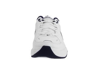 Nike Air Monarch IV White/Metallic Silver Midnight Navy    