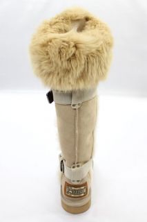FDW Womens Auth New Australia Luxe Nordic Tsar Tall Sand Fur Boots 