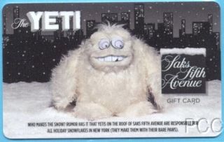 now free saks fifth avenue the yeti 2011 gift card