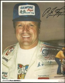 11x17 Laminated A J Foyt 1981 Racing Pictorial