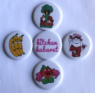 Kitchen Kabaret Magnet Set Disney World Epcot Food Rocks Vintage 