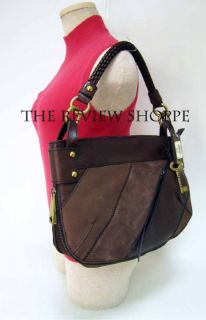 Fossil Fifty Four Whitney Hobo Bag Espresso Brown $225
