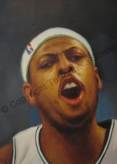 Paul Pierce Boston Celtics Photo Canvas Oil Painting