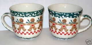 Tienshan Gingerbread Christmas Coffee Mugs
