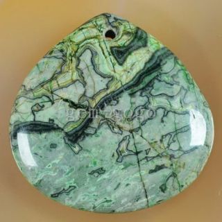 green leopard skin jasper pendant bead g150105 item no g150105 size 