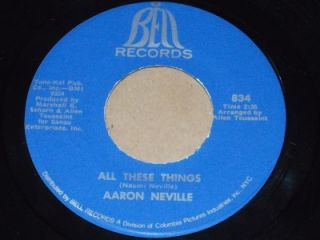 Aaron Neville All These Things Bell RARE Deep Soul 45 Orig Listen 