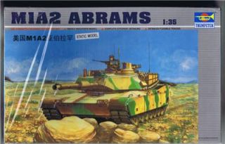 M1A2 Abrams Tank Trumpeter 1 35 Static Model Kit New