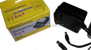 Universal AC POWER ADAPTER Cord Cable for Sega Genesis, Nintendo NES 