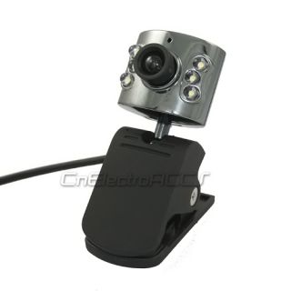 Webcam Cámara Web Cam 6LEDS 20 0M Píxeles Para PC Mic