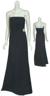 Reem Acra Navy Silk Chiffon Eve Gown Dress $2225 10 New
