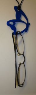 Mtbobbins Acrylic Necklace Eyeglass Holder Hand Cut Made in America 