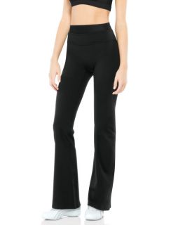 SPANX Active Power Pant Slim x Bagel Buster Flared Leg Blk XS $118 