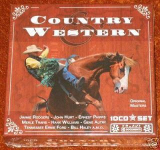 10 CD Country Roy Acuff Merle Travis Hank Williams