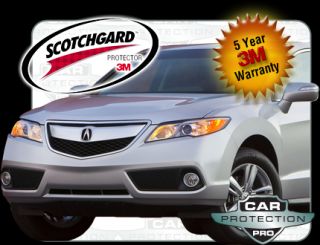 Acura RDX 2013 3M Scotchgard Paint Protection Film Wear Tear Package 