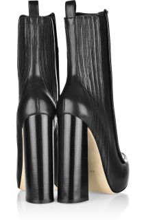 New $730 Alexander Wang Mid Calf Ankle Leather High Heel Elasttc 