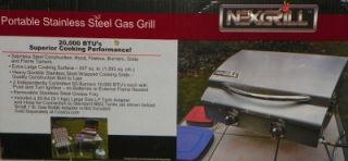 Nexgrill Portable Table Top Stainless Steel Gas Grill
