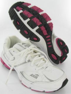 Avia A333W Walking Shoes White Pink Womens New $50