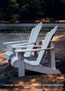 Adirondack Chair Plans Scalloped Back Full Size Patterns