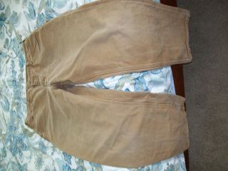 Mens Carhartt Brown Pants 36x30 36 Duck Jeans Dungaree Fit