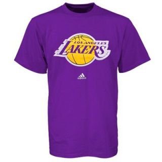 Los Angeles Lakers Adidas Purple Primary Logo T Shirt Sz Youth Medium 