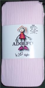 Adolfo Girls Size 7 10 Pink Nylon Spandex Tights