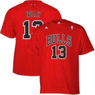 adidas Joakim Noah Chicago Bulls 13 Net Player T shirt Red XL