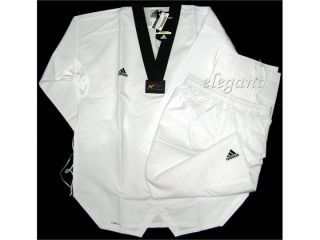 Adidas WTF World Taekwondo Federation Fighter 830733 Uniform   Black 