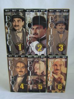Agatha Christie Poirot Complete Collector Set VHS Lot 6