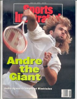 1st ANDRE AGASSI Sports Illustrated 1992 TENNIS Wimbledon All England 