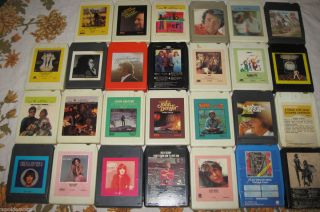 1970s 8 Track Tapes Adult Contemporary Lot of 27