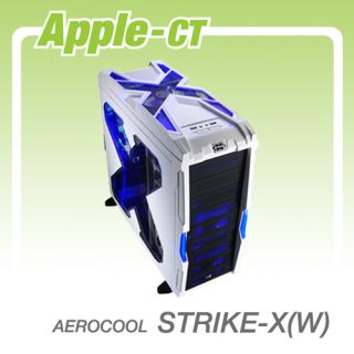 Aerocool Strike x White Mid Tower PC Computer Case 465 H X190 w X490 D 