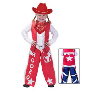 Aeromax Little Girls Red Cowgirl Halloween Costume 2 3