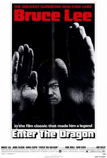   Movie Poster 27x40 Bruce Lee John Saxon Jim Kelly Ahna Capri