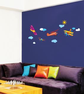 Airplane Vinyl Decals Wall Stickers Home Mural Kids