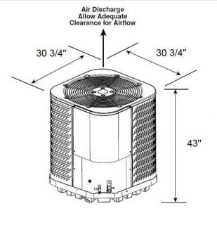 Garrison 16 SEER 3 Ton Central Air Conditioner AC Heat Pump Condenser 