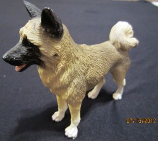 Akita Hand Painted Collectible Dog Figurine C 1991