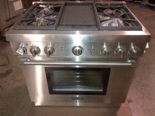 thermador prg364gdh 36 pro style gas range