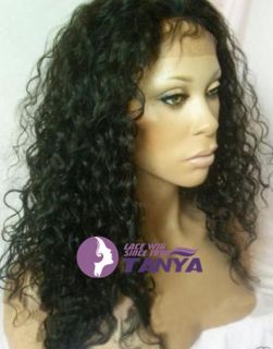 14 20 Fashion Style Aimee Curly Lace Front Wig 100 Human Hair Indian 